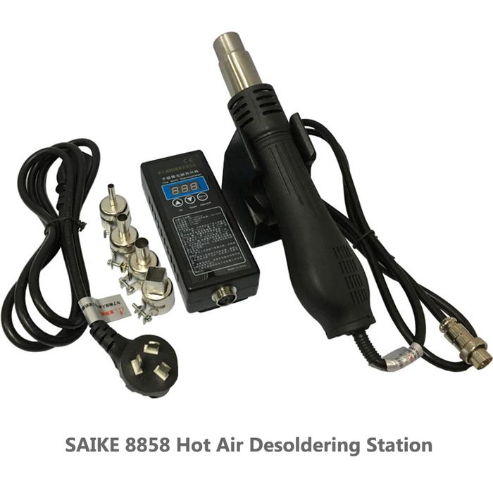 SAIKE 8858 Heat gun Hot air desoldering station Hot air gun rework