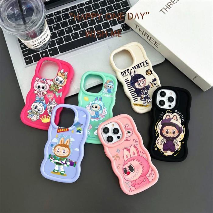LABUBU Random VIRAL Soft Case Casing Silikon Big Protect Camera New Wave Macaron Color Warna Pastel 
