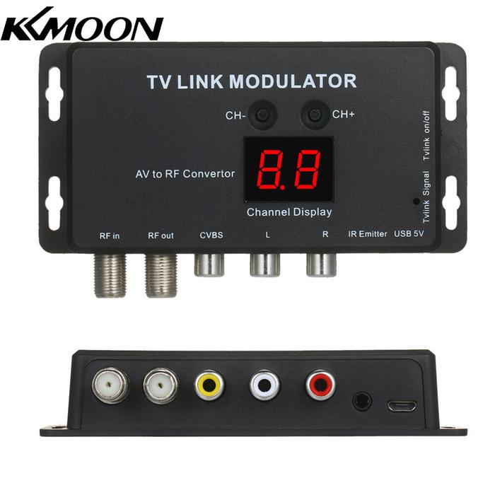 KKmoon TVLINK Modulator AV Ke RF Converter & IR Extender Modulator RF