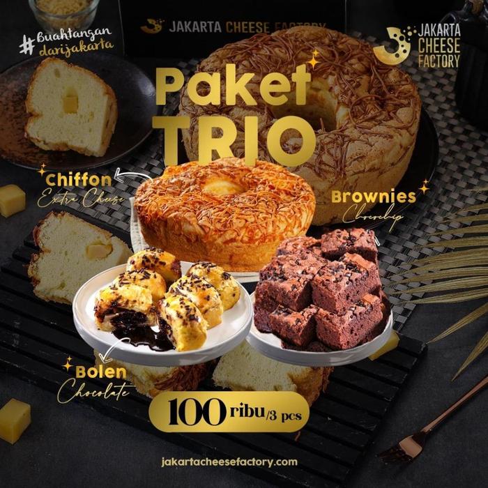 Paket Trio Jakarta Cheese Factory