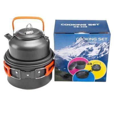 COOKING SET DS308 NESTING CAMPING ALAT MASAK PENDAKI
