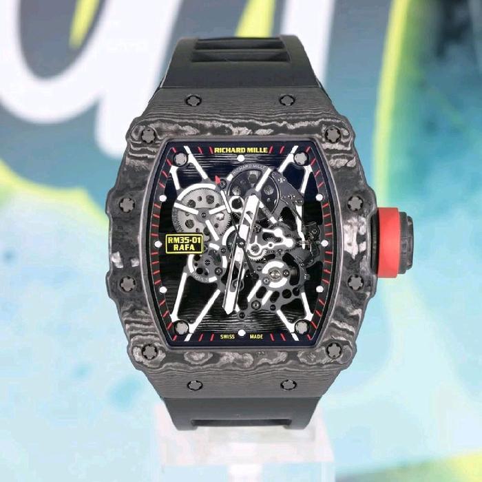 Jam tangan RM35-01 Rafa autometic swiss Rafael nadal carbon NTPT zf factory fullset 43mm
