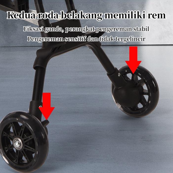 New Babyhome Stroller Bayi Multifungsi / Kereta Dorong Bayi Lipat / Kereta Dorong Bayi 2 Arah / Sepe