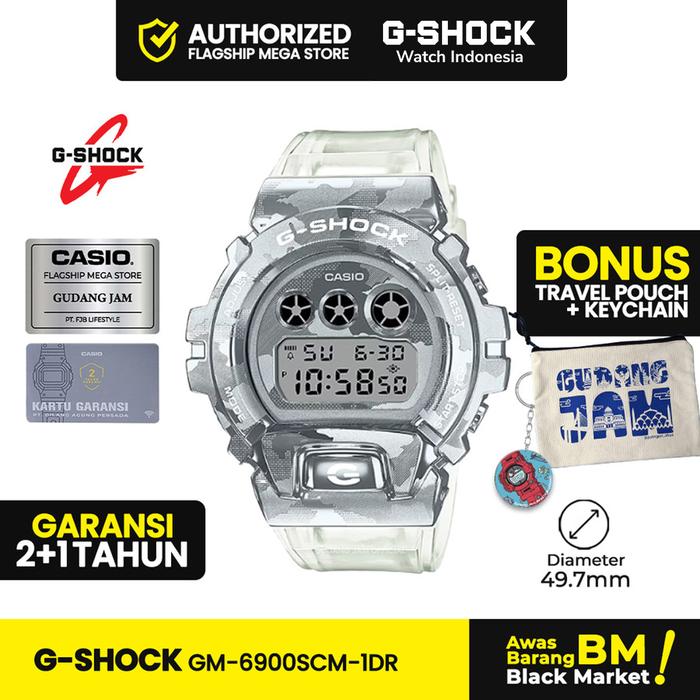G-Shock GM-6900SCM-1DR | Jam Tangan Wanita Cewek | Digital | Anti Air | Original | Casio GShock Woma
