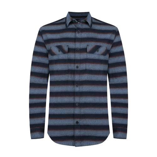 KEMEJA FLANEL EIGER X-CALODORA NAVY ORIGINAL
