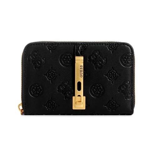 DOMPET WANITA GUESS ORIGINAL / JAMES LOGO SLG MEDIUM ZIP AROUND - black