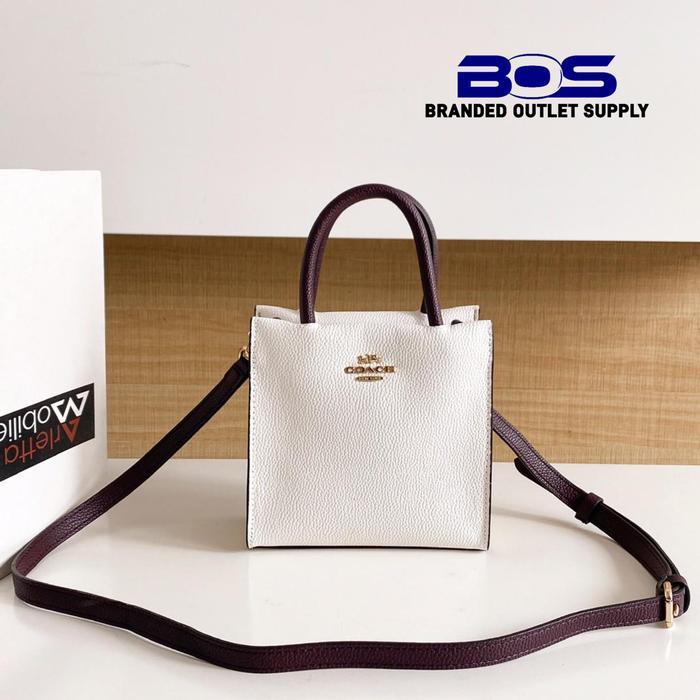 TAS Coach 2183 Mini Cally Crossbody In Colorblock Sign Leather Chalk