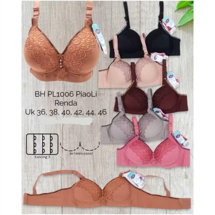 BH Piaoli PL 1006 BRA Burkat Tanpa Kawat BRA Piaoli Tanpa Kawat Bra Piaoli