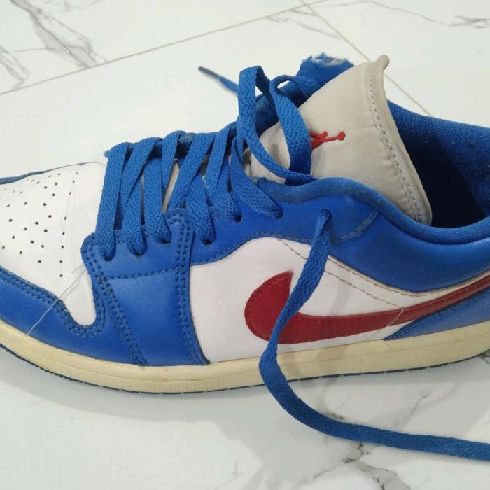 Nike Air Jordan 1 Low sport blue original resmi (PRELOVED) include box asli