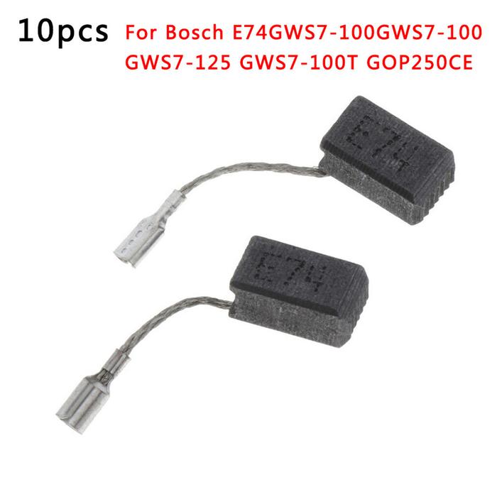 10pcs Carbon Brushes For Bosch E74/GWS7-100/GWS7-100 GWS7-125