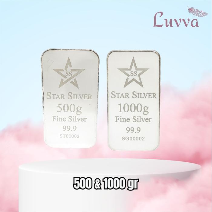 LOGAM MULIA PERAK TERBARU - STARSILVER GRAMASI 500 GRAM & 1000 GRAM