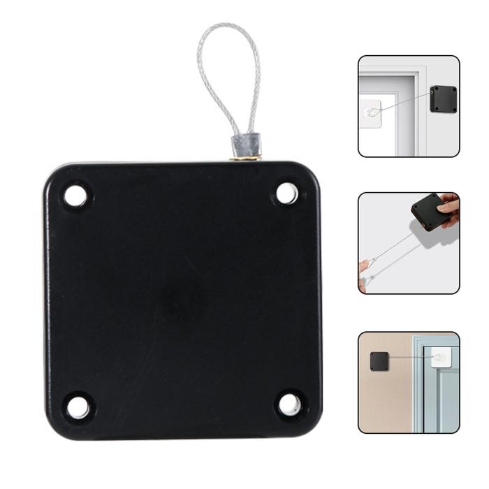 No punching automatic door closer closing sliding door wooden door