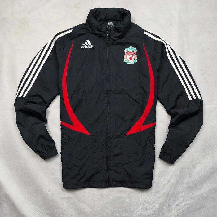 Vtg Adidas Liverpool Football Tracktop Jacket