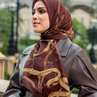 Chain Series lasercut titik3 hijab BS semi origina/Logo Plat B Logam/bahan Voal nyaman dipakai