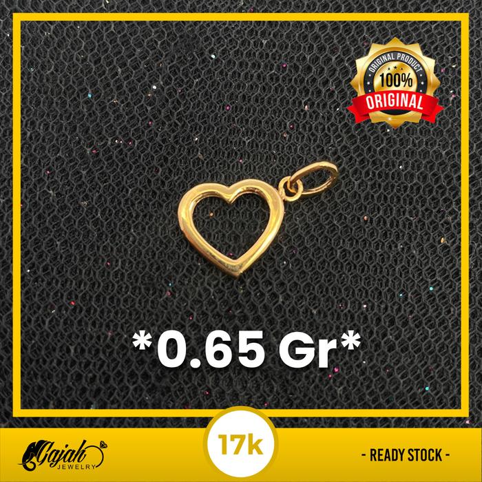 Liontin Emas 17K - Toko Emas Gajah - 0.65 Gram 2690
