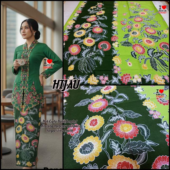 SARUNG BETAWI MOTIF 50 HIJAU BUNGA ARMY BOTOL LUMUT MUDA DAUN EMERALD TUMPAL PUCUK REBUNG BAHAN KAIN