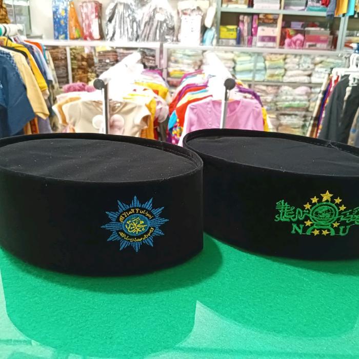 SONGKOK / PECI POLOS , NU , MUHAMMADIYAH , BATIK BORDIR DAN SABLON