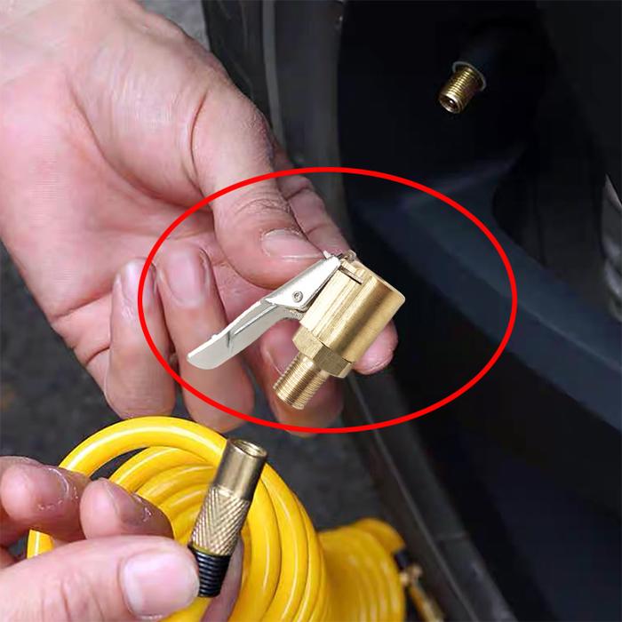 Car Tyre Wheel Tire Air Chuck Inflator Pump Valve Clip