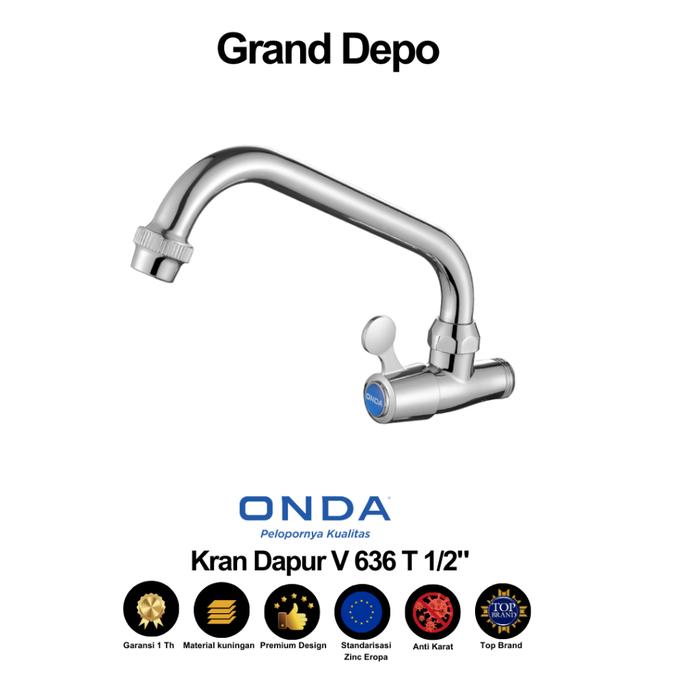 Onda Kran Dapur V 636 T 1/2" / Kran Dapur Onda / Kran Air Onda