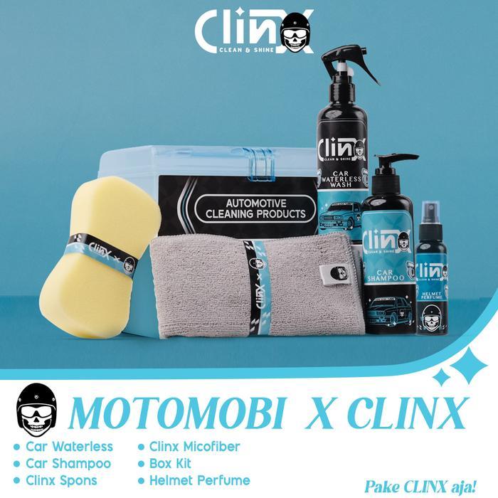 Clinx X Motomobi | Paket Pembersih Mobil & Parfum Helm Edisi Khusus