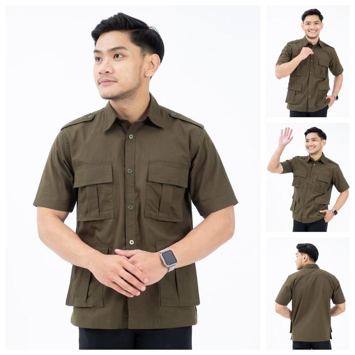 CARGO TANGAN PENDEK/ ARMY/ PRABOWO  /  LAPANGAN/ KERJA/KEMEJATACTICAL Panjang / DINAS/ CARDINAL/ For