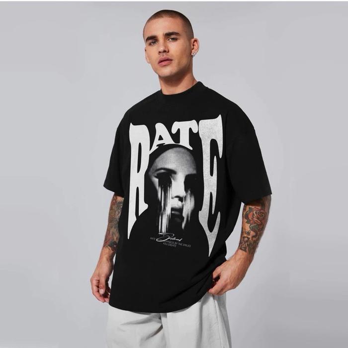 BAJU KAOS PRIA WANITA | KAOS JEPANG RATE DEPRESSION FACE | DISTRO KAOS PRIA WANITA | 30S