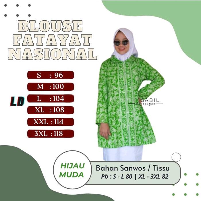 Blouse fatayat Nasional Batik fatayat Nasional