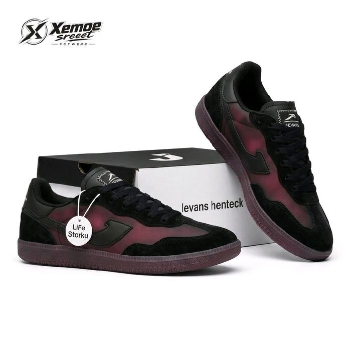 JEVANS ZX V2K ColorShift Black To Red - Sepatu Sneakers Berubah Warna Saat Terkena Matahari Anti Sli
