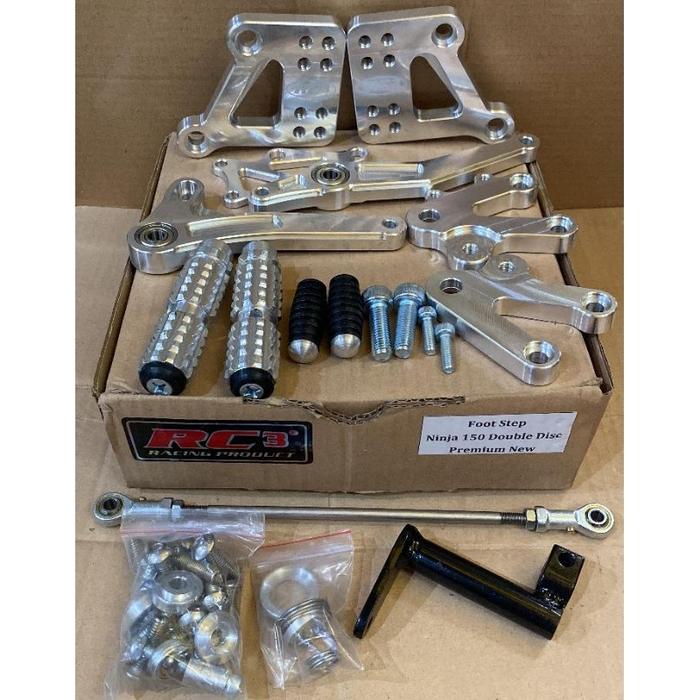 FOOTSTEP FOOT STEP UNDERBONE RC3 RACING NINJA150 R RR SS NEW BILLET ORI FUTSTEP ANDERBON DOBEL DOUBL