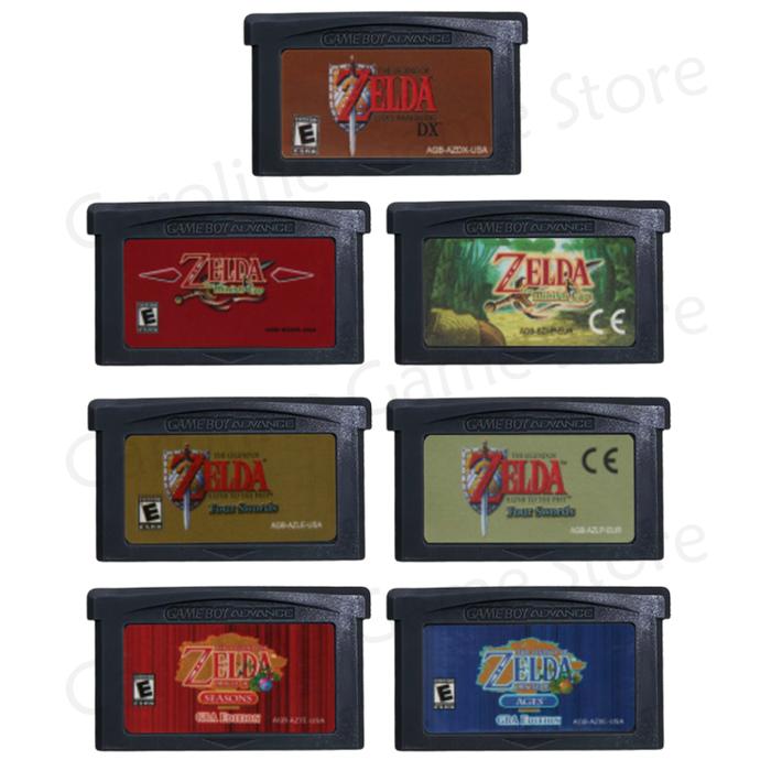 GBA Game Zelda Series 32-bit Video Game Cartridge Console Memory Card