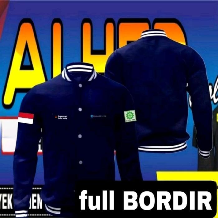 Jaket bordir bisa satuan bisa request Bordir Krakatau steel jaket varsity Krakatau steel jaket baseb