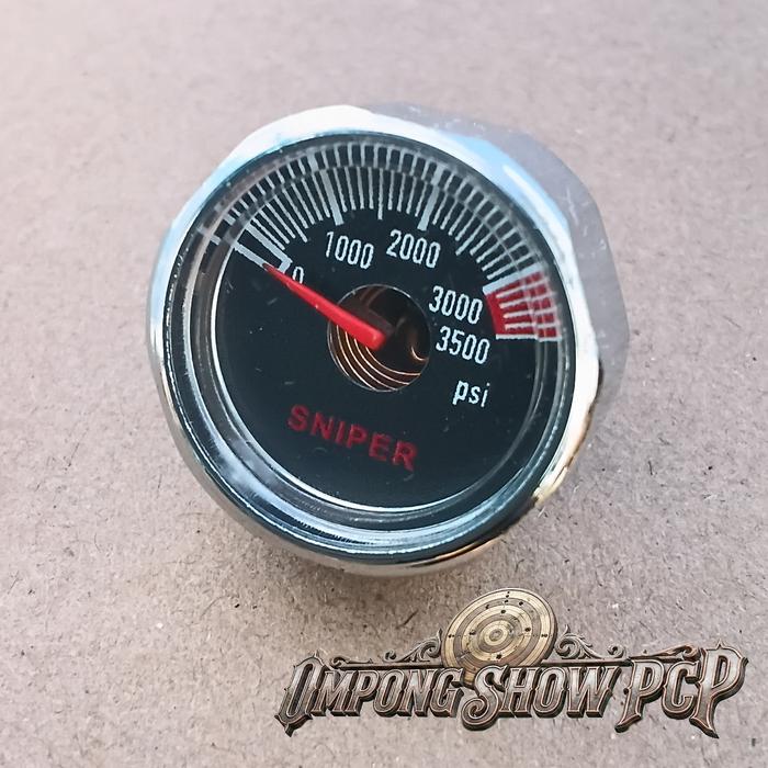 Manometer 3500 PSI, Manometer DM22 3500 PSI, Manometer Pompa PCP, Manometer Kecil, Manometer Tekanan