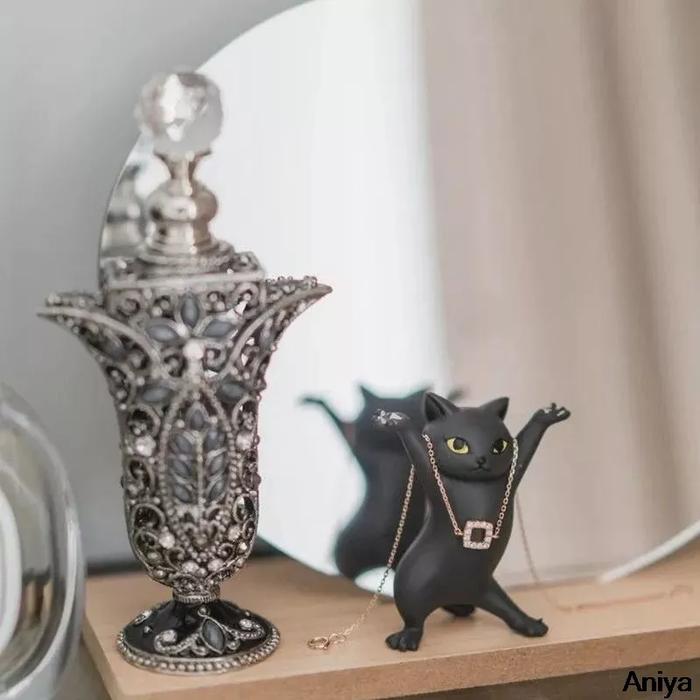 Cat Pen Holder Toy Black Hold Everything Cat earphone Bracket Cute
