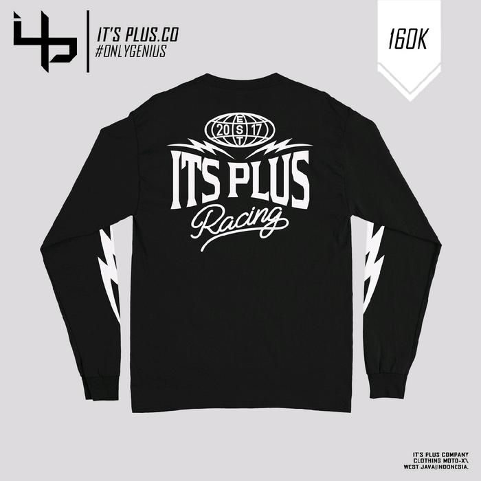 Itsplus Thunder Globe Longsleeve Black Kaos Motor Cross Racing Trail Offroad Enduro Adventure