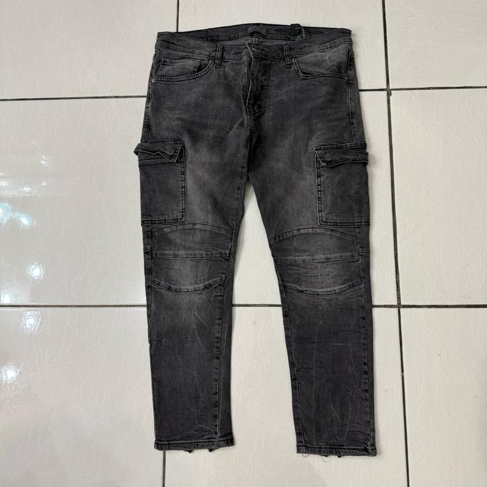 Celana jeans Zara Man skinny cargo