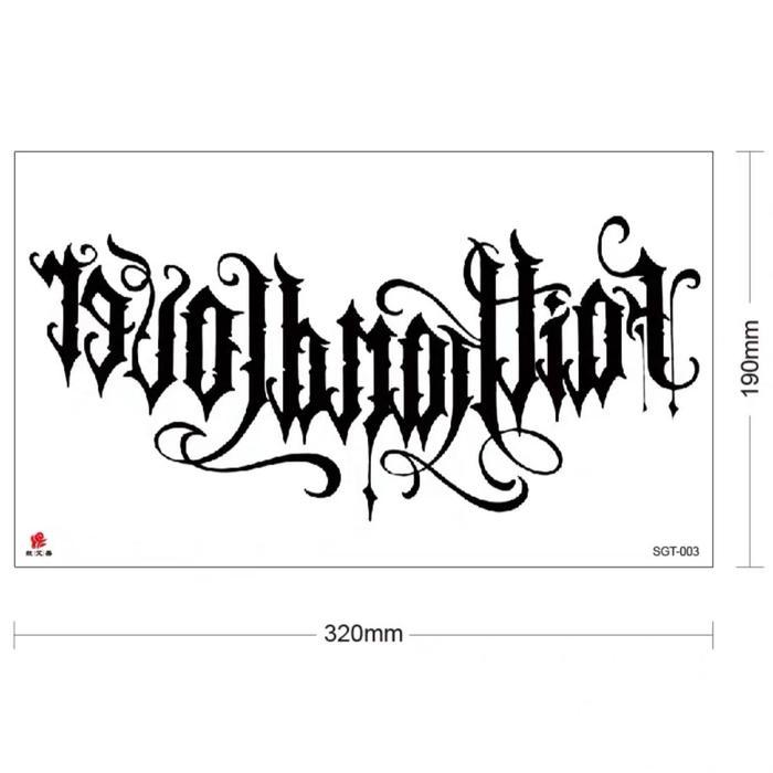 Tato Dada dan Punggung Awet Stiker Tato Tahan Air Tahan Lama Tato Ajaib tattoo halal Temporary Wanit