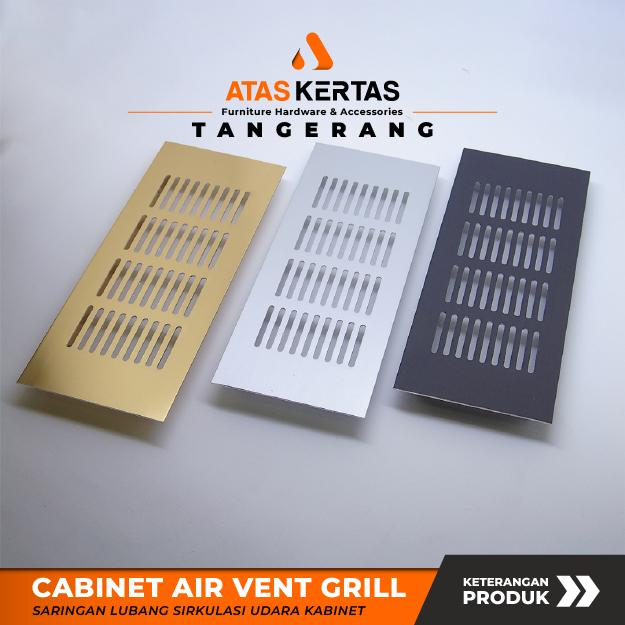 lubang udara kitchen set - lubang angin kolong dapur - lubang hawa aluminium 8cm