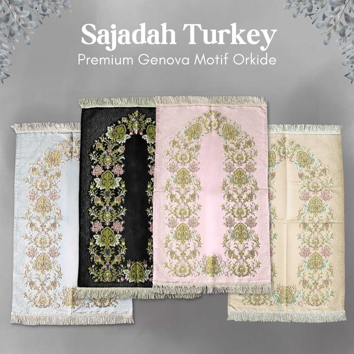 sajadah sulam harga terjangkau kualitas bagus aneka warna ukuran jumbo Muslim Tebal Turki Motif