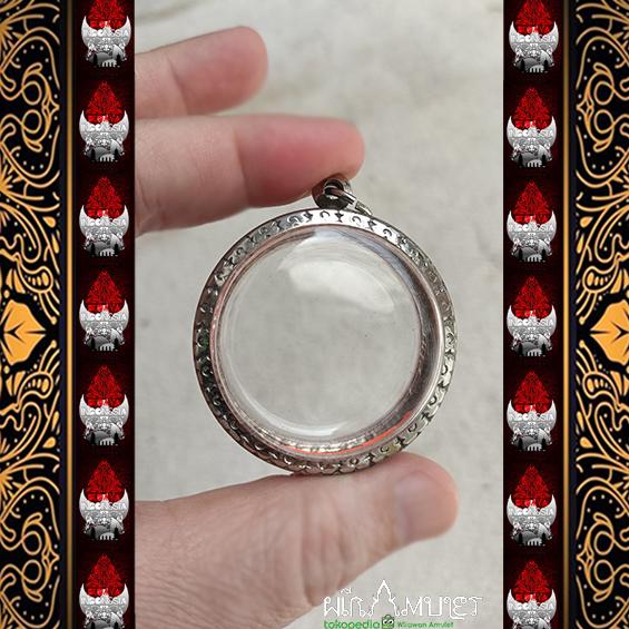 Liontin Casing Thailand Amulet Ukir (ukuran diameter dalam 4.82cm) free busa ganjal