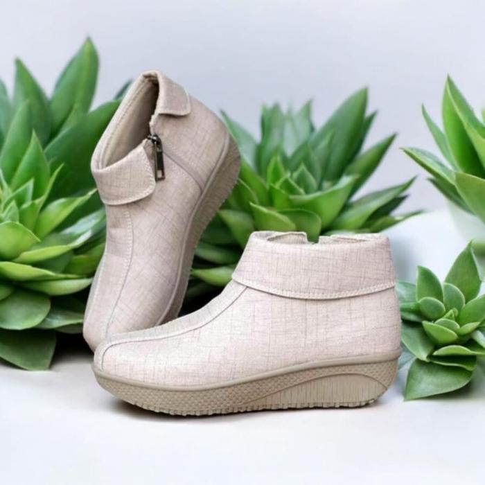 Terbaru LRC523 Sepatu boots Cewe Sepatu Boots Wanita Korea Sepatu Kerja Wanita Shoes by.mfai