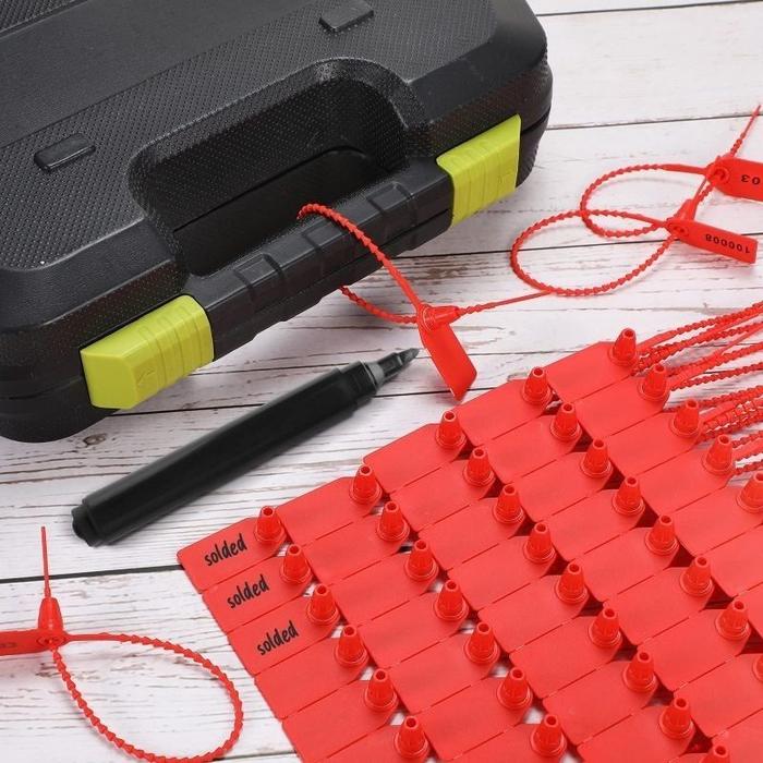50pcs/Set Segel Apar Pemadam Anti Pencurian Segel Apar Plastik Segel Lock Security Plastik Security