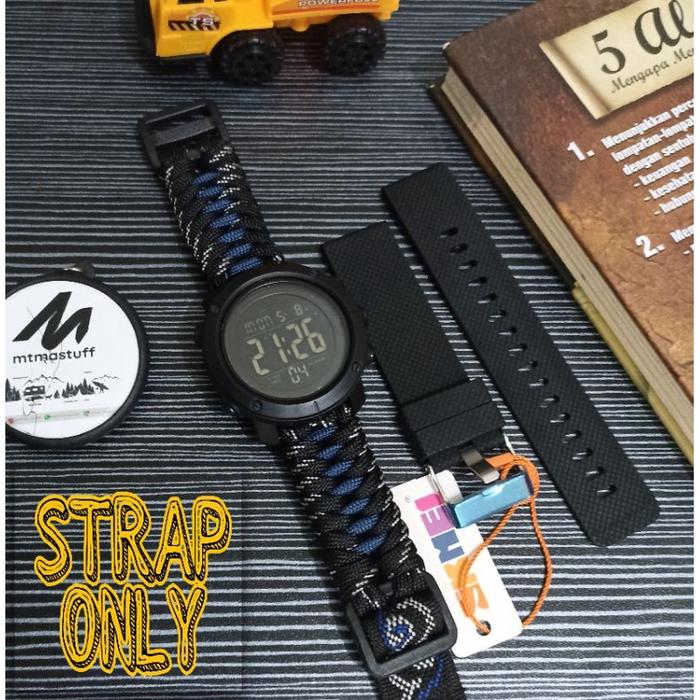 Strap Jam Tangan Custom Paracord Survival - Bahan Paracord 4mm 7 Inti Nylon