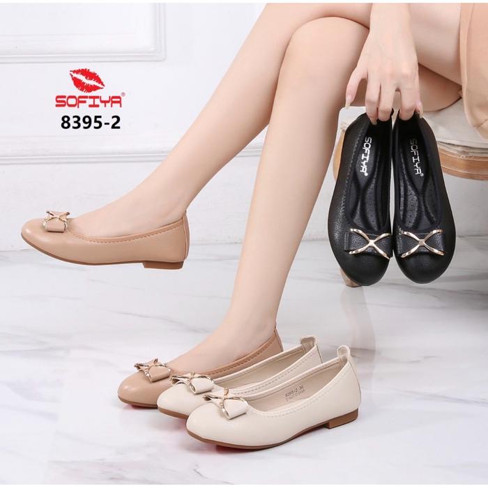 sepatu flat wanita bahan lembut model sofia original 8395
