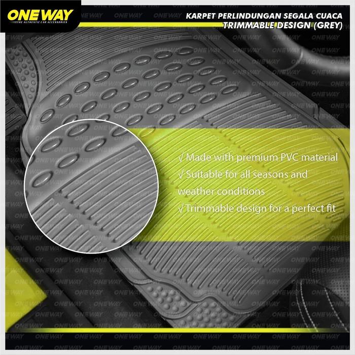 ONEWAY Karpet Mobil Karet Rubber Alvez Confero Cortez Almaz UNIVERSAL