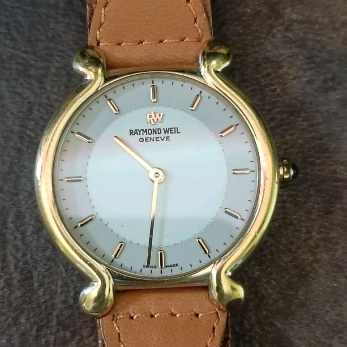 jam tangan vintage 90s Raymond weil dress watch