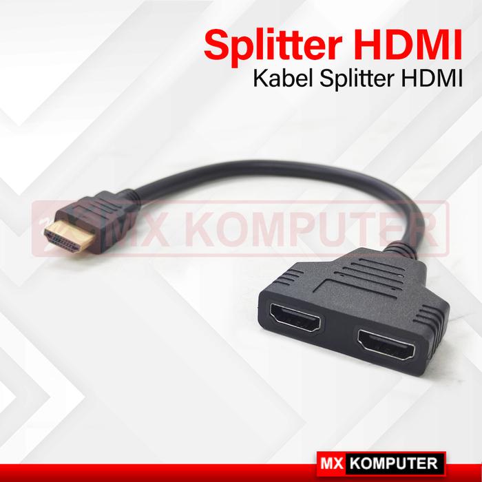 Kabel HDMI Splitter 2 Port HDMI Cabang