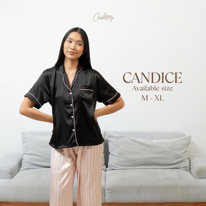 CHARLOTTE - Candice set Piyama baju tidur seserahan celana panjang