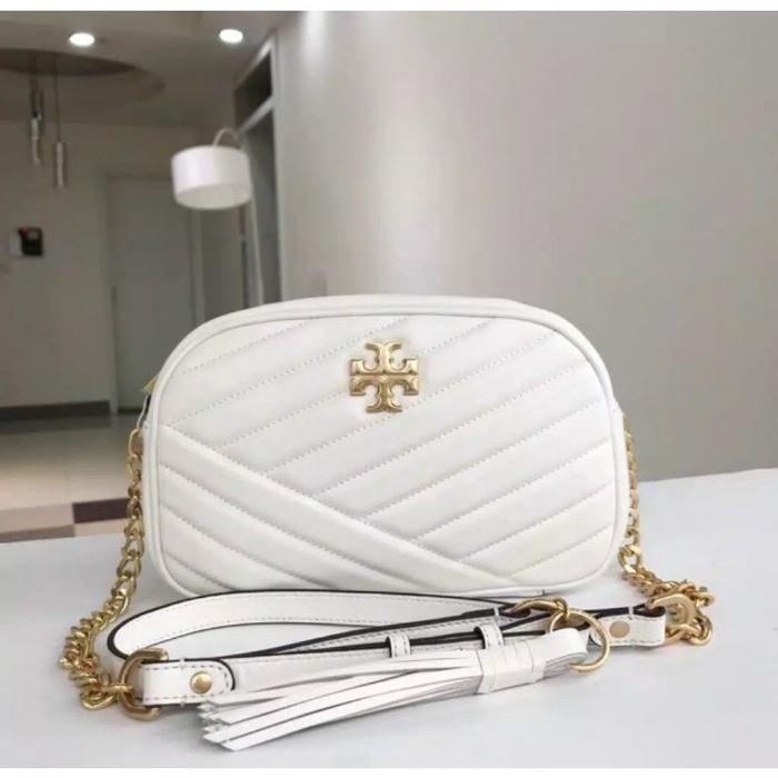 TB Kira Chevron Small Camera Bag Classic White Original 100%