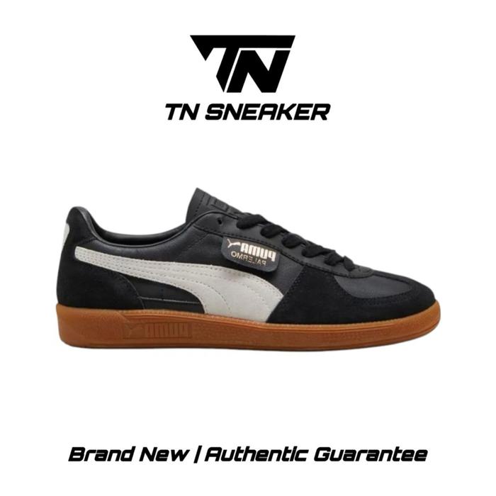 Puma Palermo Black Leather Suede Gum (100% Original)