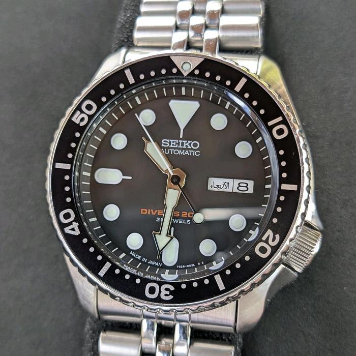 Jam Tangan Diver SKX007 SKX007J SKX007J2 Made In Japan Jubilee Bracelet Automatic